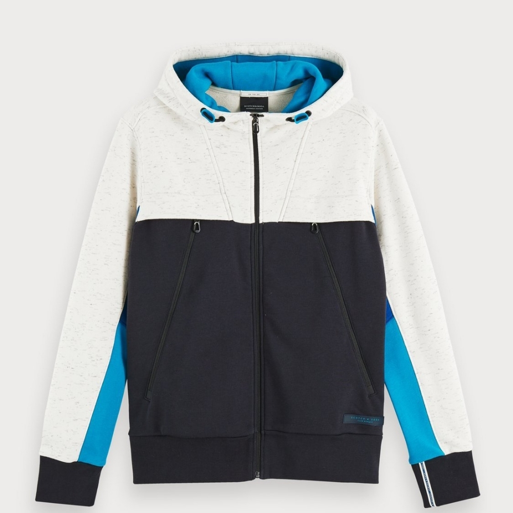 Scotch&Soda Cotton blend seasonal long sleeve hoodie